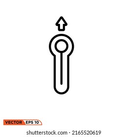 Symbolvektorgrafik des Thermometers