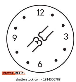 Icon vector graphic of time massage 