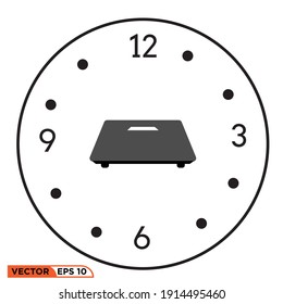 Icon vector graphic of time scales 