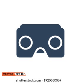 Icon vector graphic of virtual glasses, perfect pixel, eps10