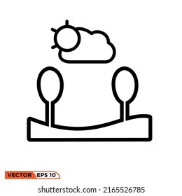 Gráfico vectorial de iconos del tiempo