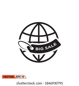 Icon vector graphic of world sale day
