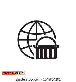 Icon vector graphic of world shopping day, good for template online  illustration