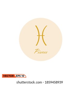 Icon vector graphic of zodiac, good for template illustration