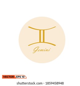 Icon vector graphic of zodiac, good for template illustration