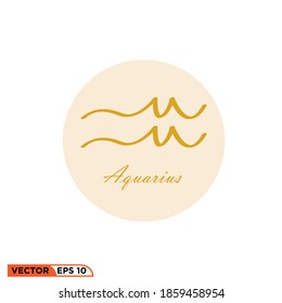 Icon vector graphic of zodiac, good for template illustration