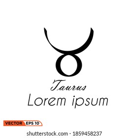 Icon vector graphic of zodiac taurus, good for illustration