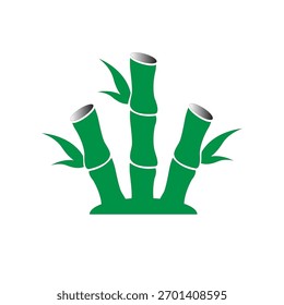 Symbol Vektor grün Bambus Illustration Design