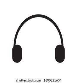 icon vector headset with white background from esp 10