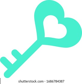 Icono vectorial corazón, Día de San Valentín, amor, clave de felicidad, festividad.