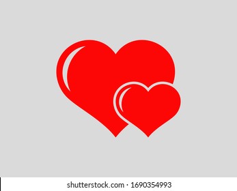 Icono vectorial corazón, Día de San Valentín, amor, clave de felicidad, festividad.