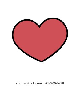 Icon Vektorherz, Valentinstag, Liebe, Schlüssel zum Glück, Urlaub.