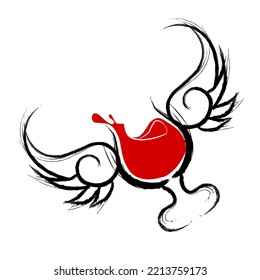 Icon vector heart-shaped a dark red with the banks of the black line , show steadiness hearts and determination strong .The picture can used as a symbol , icon , logo and other things suitable to your