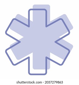 Icon Vector of Hospital 3 - Two Tone Style - Simple illustration, Editable stroke, Design template vector, Good for prints, posters, advertisements, announcements, info graphics, etc.