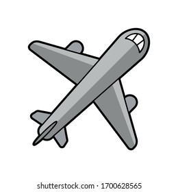Icon vector illustration for aircraft.