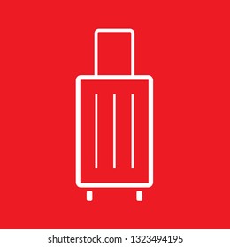 Icon vector illustration of baggage, EPS10.