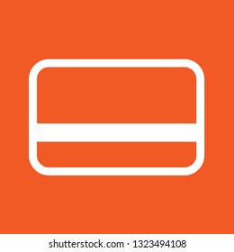 Icon vector illustration of banking card, EPS10.