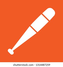 Icon vector illustration of a baseball bat, EPS10.