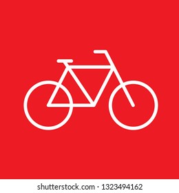 Icon vector illustration of bicycle, EPS10.