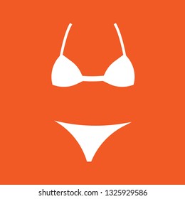 Icon vector illustration of bikini, EPS10.
