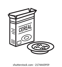 ilustración vectorial de icono para usuarios de cereales biscuit