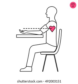 Icon Vector Illustration  Blood Pressure Measurement