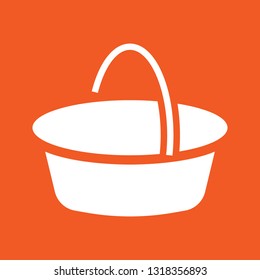 Icon vector illustration of a bucket, EPS10.