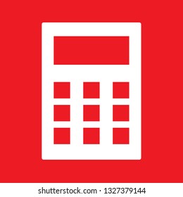 Icon vector illustration of calculator, EPS10.