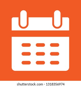 Icon vector illustration of a calendar, reminder, EPS10.