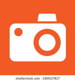 Icon Vector Illustration of a camera, EPS10.