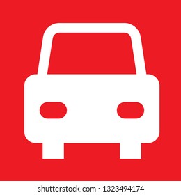 Icon vector illustration of car, EPS10.