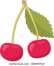 Icon vector illustration for cherries