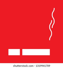Icon vector illustration of a cigarette, EPS10