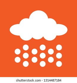 Icon vector illustration of climate, weather forecast, cloud, winter, EPS10.