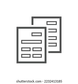 Icon vector illustration concept of the editing forms. 