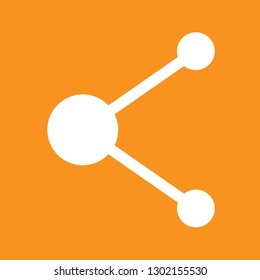 Icon Vector Illustration of connection group molecule, EPS10. 