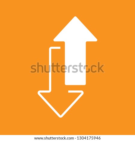 Icon Vector Illustration of up and down arrow, EPS10. Stock photo © 