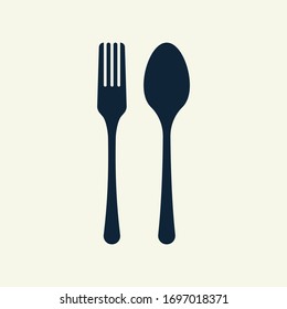 Icon Vector Illustration Element, Spoon and Fork Concept  , Using For greeting cards, 