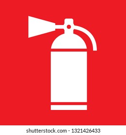 Icon vector illustration of fire extinguisher, EPS10.