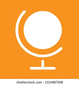 Icon vector illustration of globe, earth, EPS10.