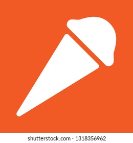 Icon vector illustration of an ice cream, EPS10.