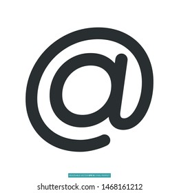 At icon vector illustration logo template for many purpose