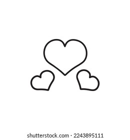 Icon Vector Illustration Love Heart Ball Romantic Rose Flowers Valentine Symbol