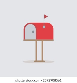 icon vector illustration mailbox with letters