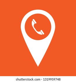 Icon vector illustration of map locator, pin, EPS10