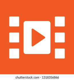 Icon vector illustration of media player, EPS10.