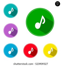 icon vector illustration, music playback button