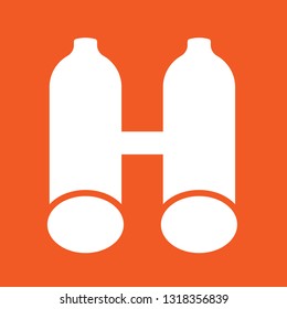 Icon vector illustration of a pair of binoculars,EPS10.