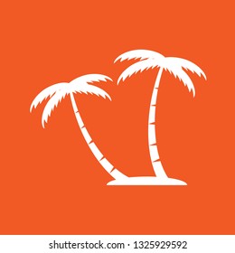Icon vector illustration of palm trees, EPS10.