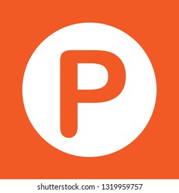 Icon vector illustration of parking sign, EPS10
